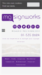 Mobile Screenshot of mgsignworks.com
